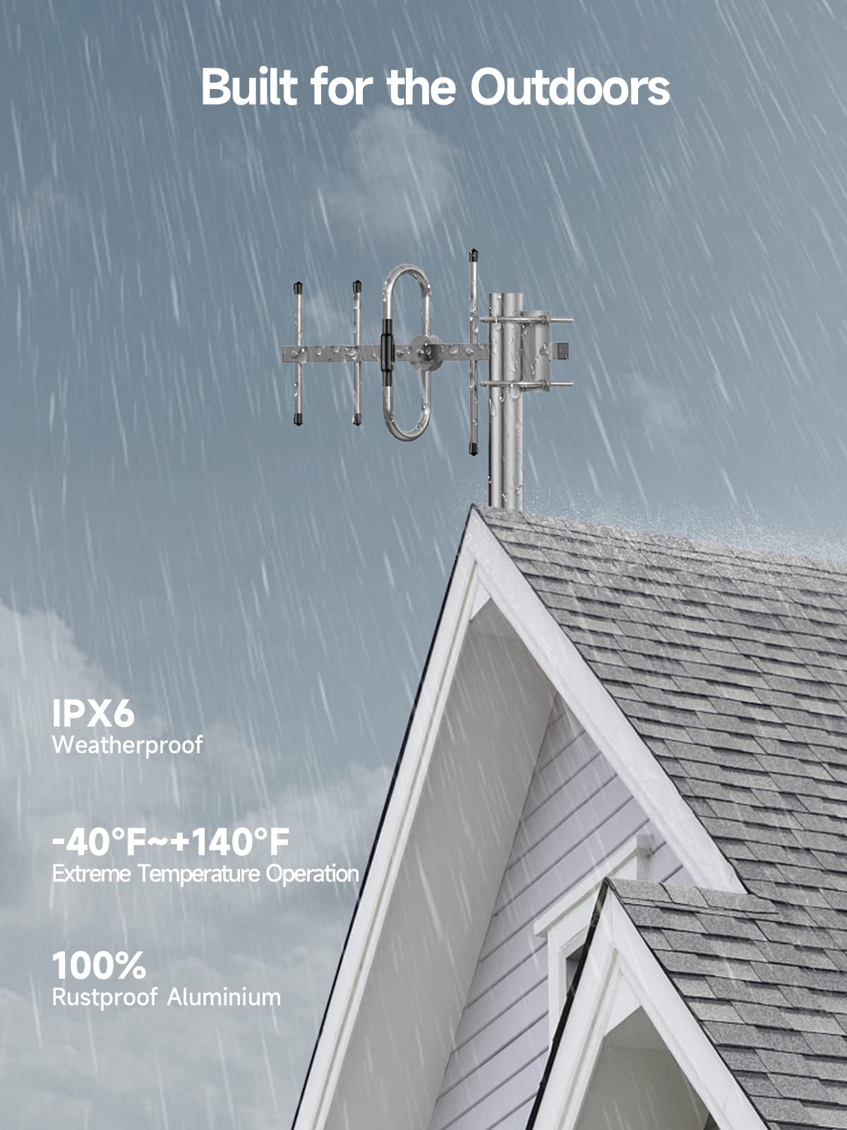698-894Mhz Yagi Antenna with SMA-Female Connector 8dBi 4G LTE Directional Antenna Outdoor Antenna Universal for Cellphone Signal Booster/Cellular