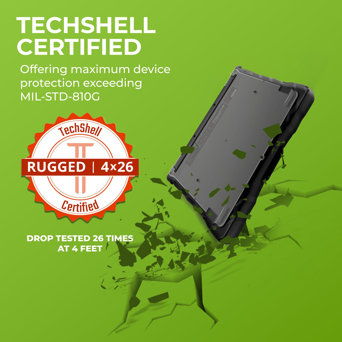 Gumdrop DropTech Case for Lenovo 500e Gen 4 / 500w Gen 4-5 / Yoga 2-in-1