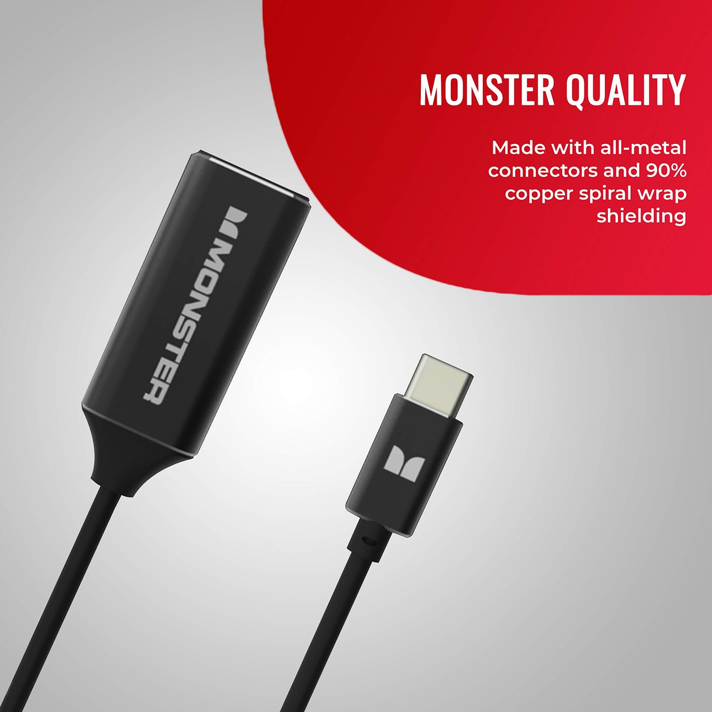 Monster Classic 1.6ft / 0.5m USB C to HDMI Adapter (4k 30Hz)