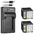 Kastar Battery X2 & Slim USB Charger for JVC BN-VF707 VF707U VF707UE VF707US BN-VF714 VF714L VF714U VF714UE VF714US BN-VF733 VF733U VF733UE VF733US