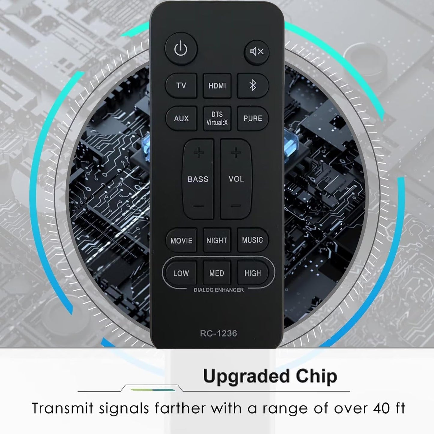 Replacement Remote Control for Denon DHT-S517 DHT-S216H DHT-S216 Soundbar