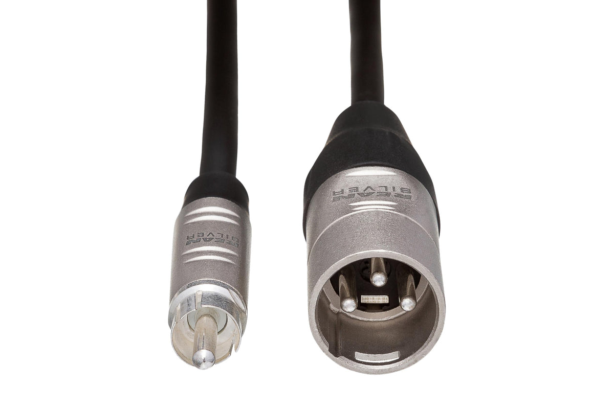 Hosa HRX-020 Pro RCA to XLR Male Unbalanced Interconnect Cable - 20 foot