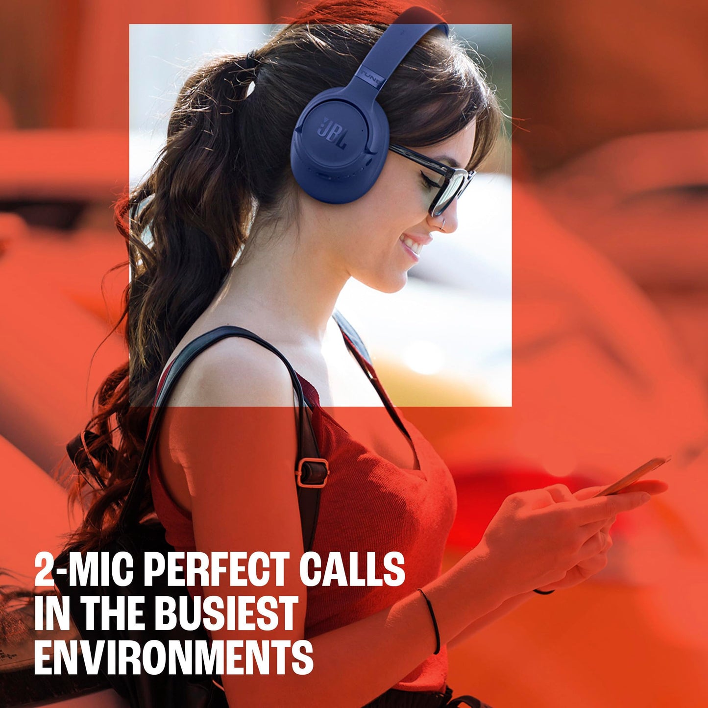 JBL Tune 780NC - Noise Cancelling Headphones - Blue