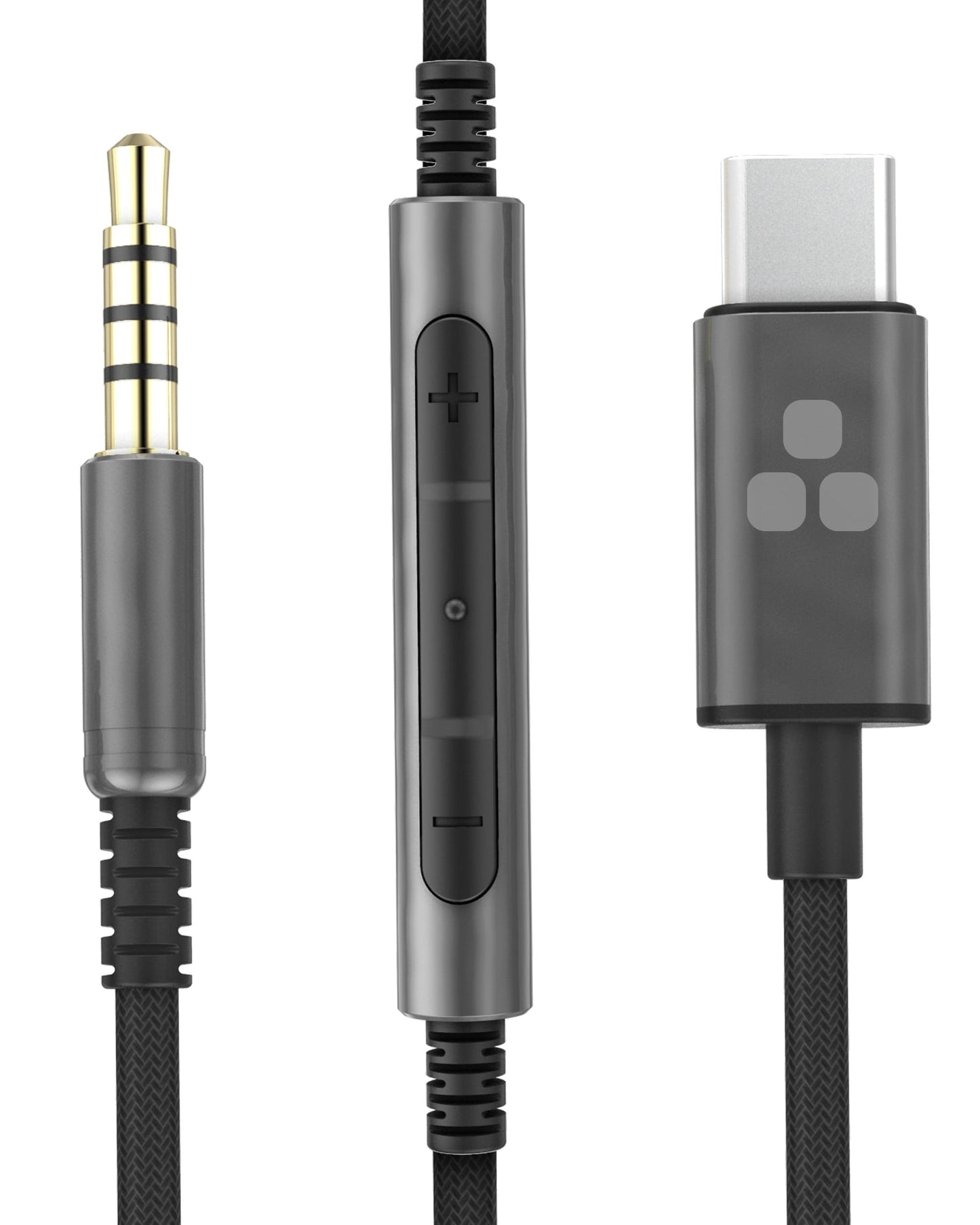ENCASED USB-C Over Ear Headphones Wired (V200 Pro) Closed Back Studio DJ Monitor Earphones, USB Type-C Connector with Mic, Volume Remote (50mm…