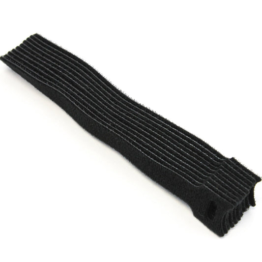 10 pcs Reuseable 8 Inches Fastening Zip Cable Ties Straps Hook and Loop Adjuststable Securing Cord Management