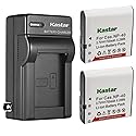 Kastar 2-Pack NP-40 Battery and AC Wall Charger Replacement for Minolta MN4K100Z 4K Ultra HD, Minolta MN4K30NV 4K Ultra HD / 30 MP, Minolta MN100HDZ
