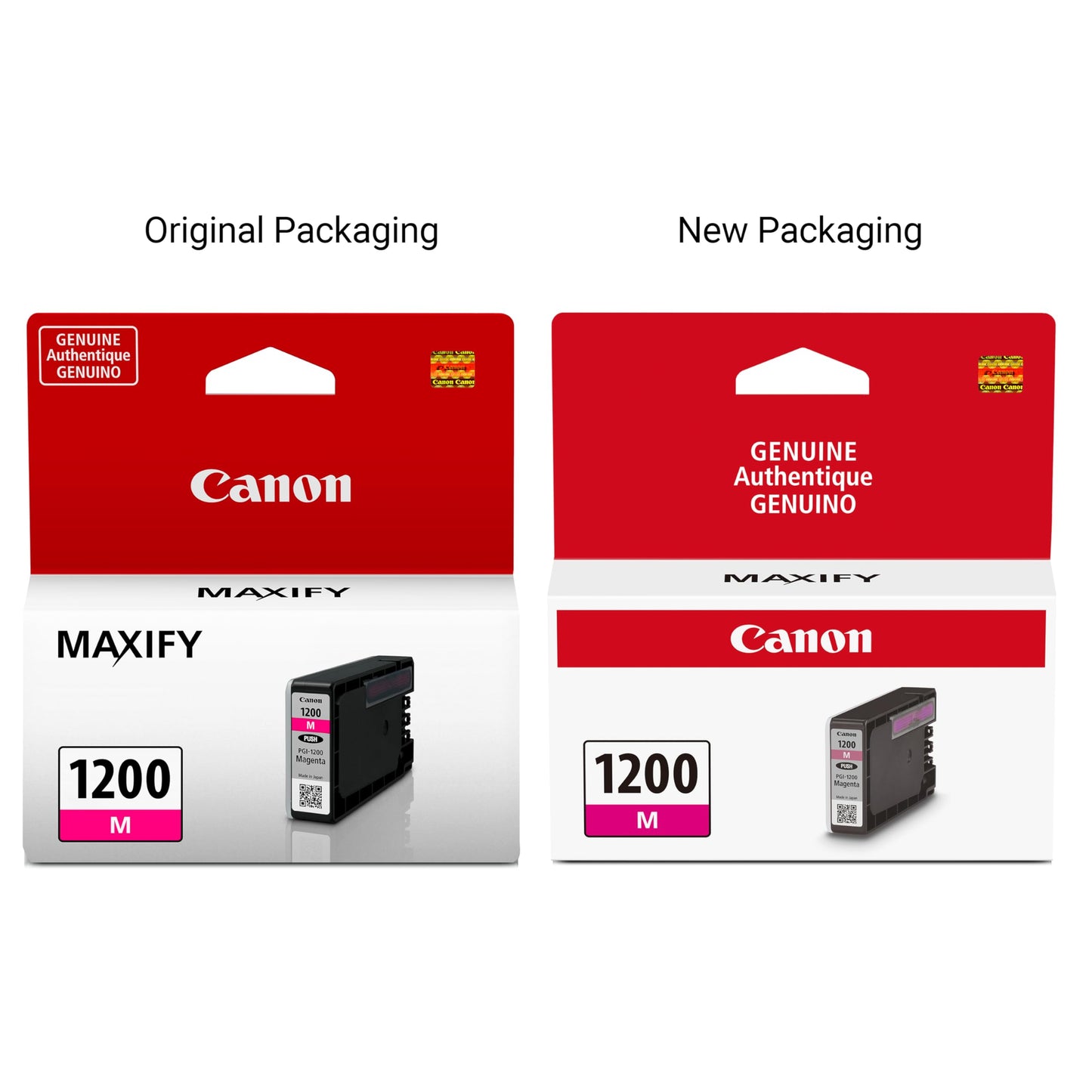Canon PGI-1200 Genuine Magenta Ink Tank, Compatible with MB2120, MB2720, MB2020, and MB2320 Printers