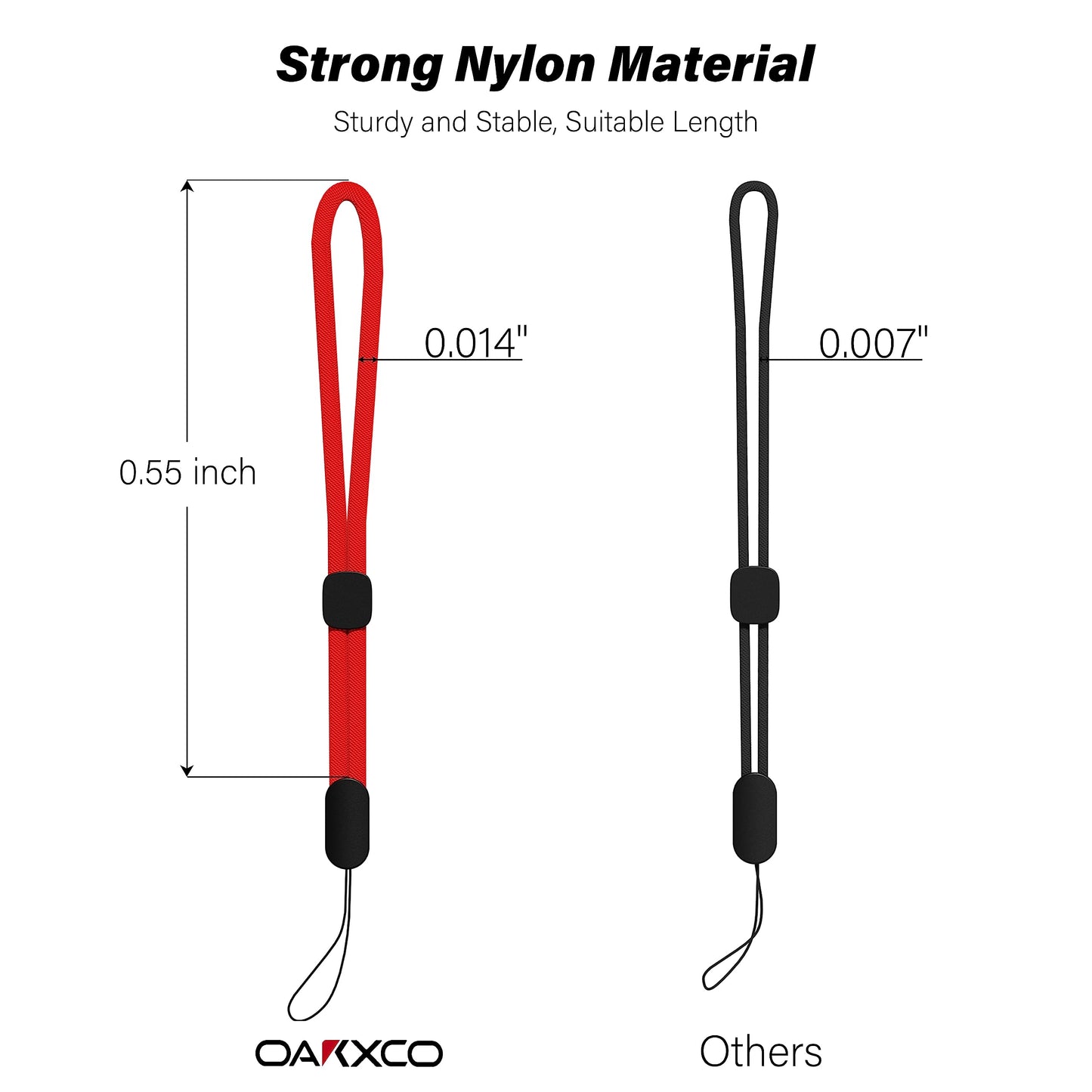 oakxco Lanyard Compatible with Airpods Pro 2 Loop Adjustable Hand Wrist Nylon Strap, Lanyard for Cell Phone/Camera/Switch/iPods Pro 2nd/Airpods
