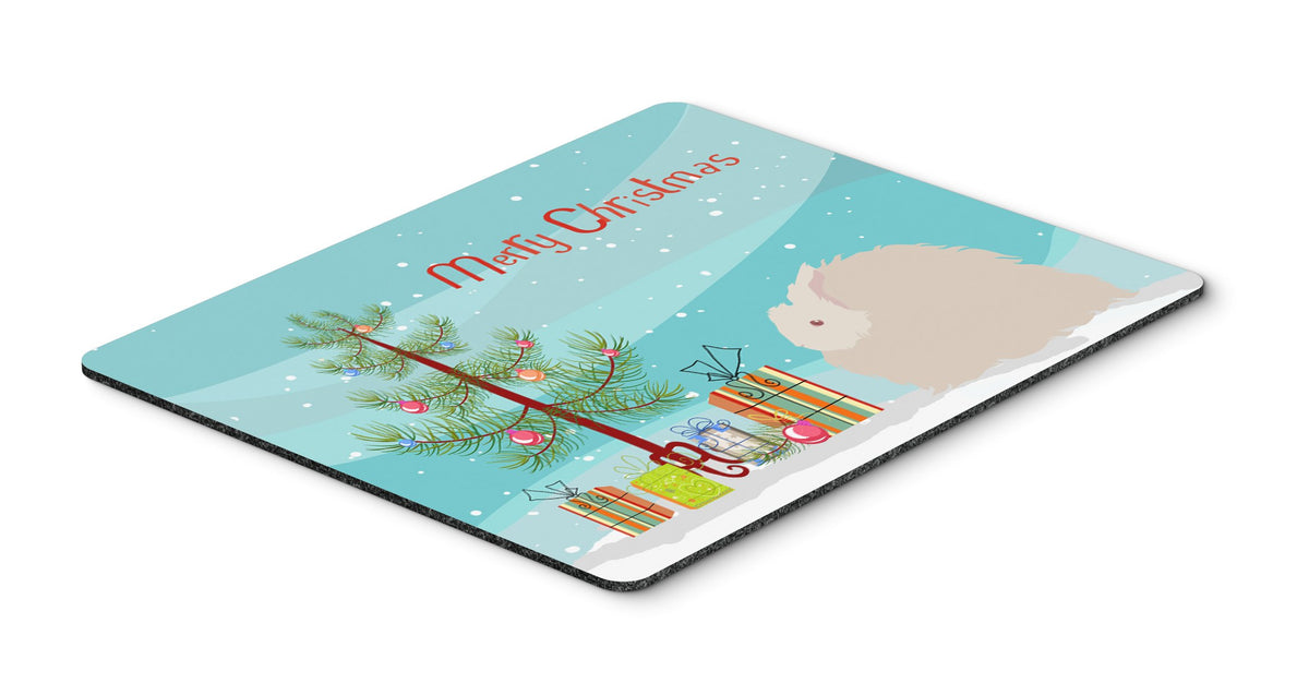 Caroline's Treasures BB9326MP Fluffy Angora Rabbit Christmas Mouse Pad, Hot Pad or Trivet, Large, Multicolor