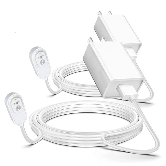 Arlo Camera Charger 2 Pack 10FT Compatible with Arlo Pro 5S 2K, Pro 4, Pro 3, Ultra 2, Ultra, Floodlight, Go 2 Cameras, arlo Magnetic Charging Cable