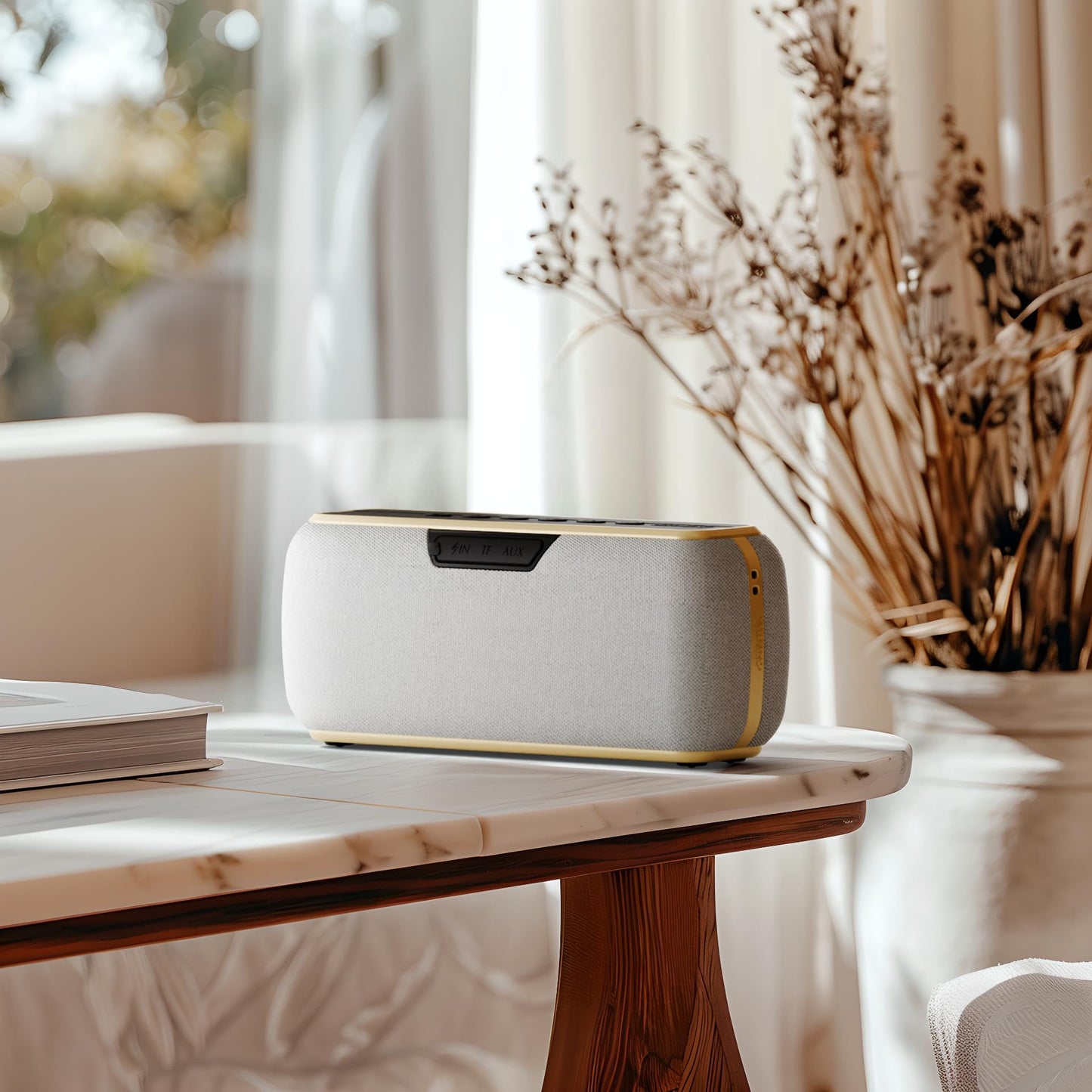Atlantic Technology Nexa 1 Portable Bluetooth Speaker, IPX5 Water Resistant, 60W Powerful Sound with Enhanced Bass, 15-Hour Playtime - Perfect