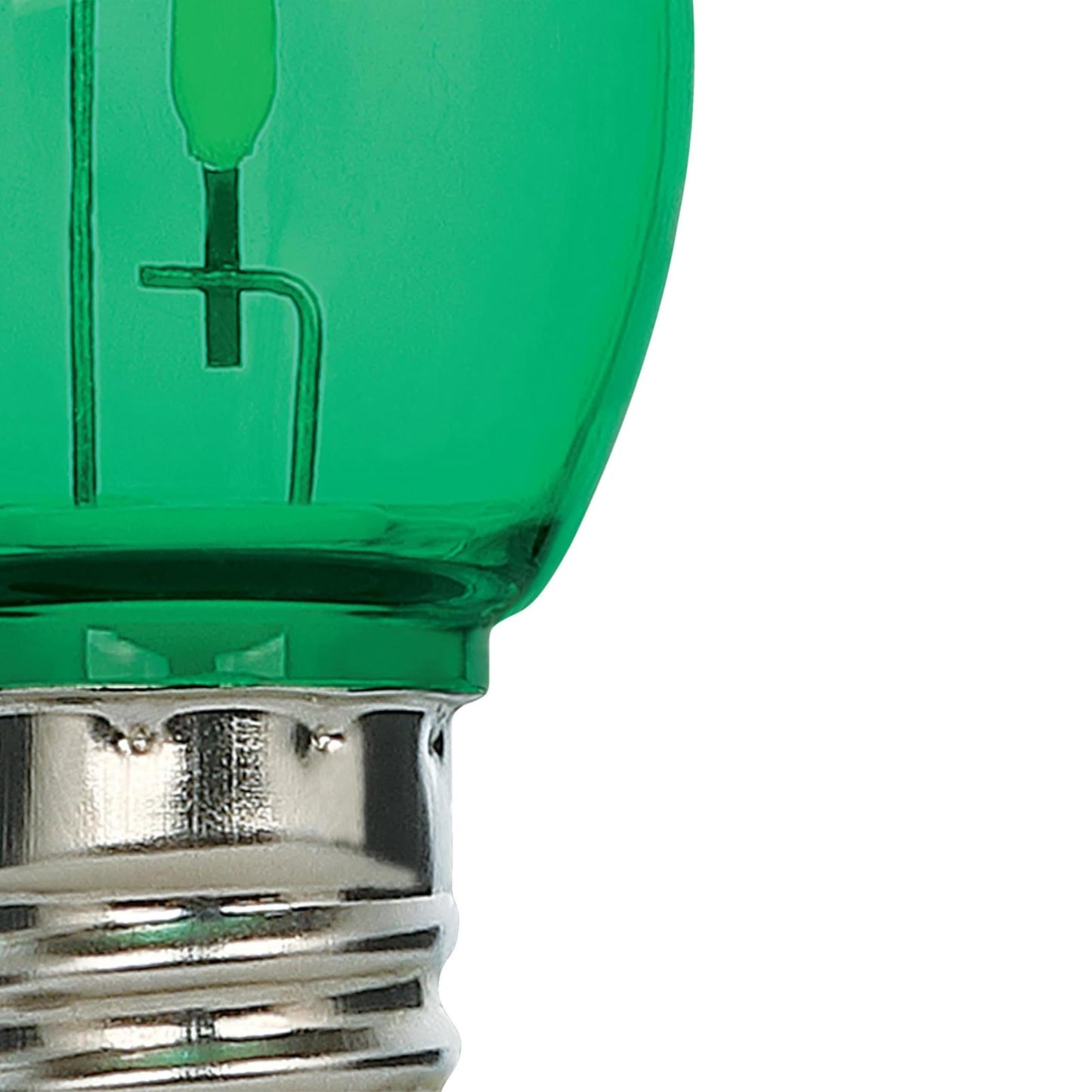 Westinghouse 0.6 Watt (7 Watt Equivalent) C7 Omni Filament LED Light Bulb Candelabra (E12) Base, 4-Pack (Green)