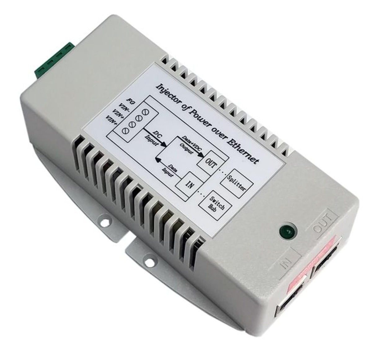 Gigabit +/- 10-15vdc in, 56vdc Out Pass