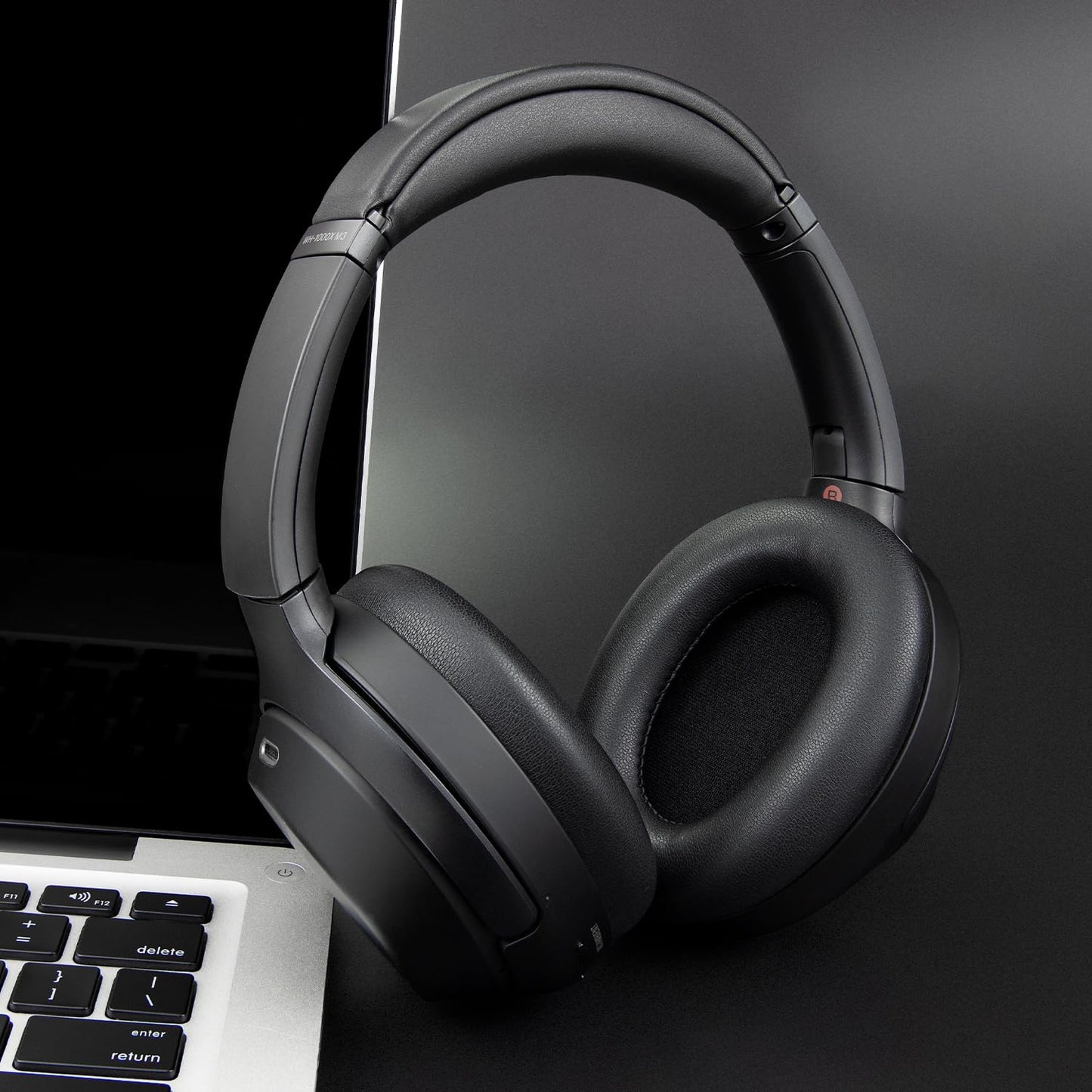 SOULWIT Earpads for Sony WH-1000XM3 Over-Ear Headphones, Softer Protein Leather, Noise Isolation Memory Foam, Added Thickness (Black)