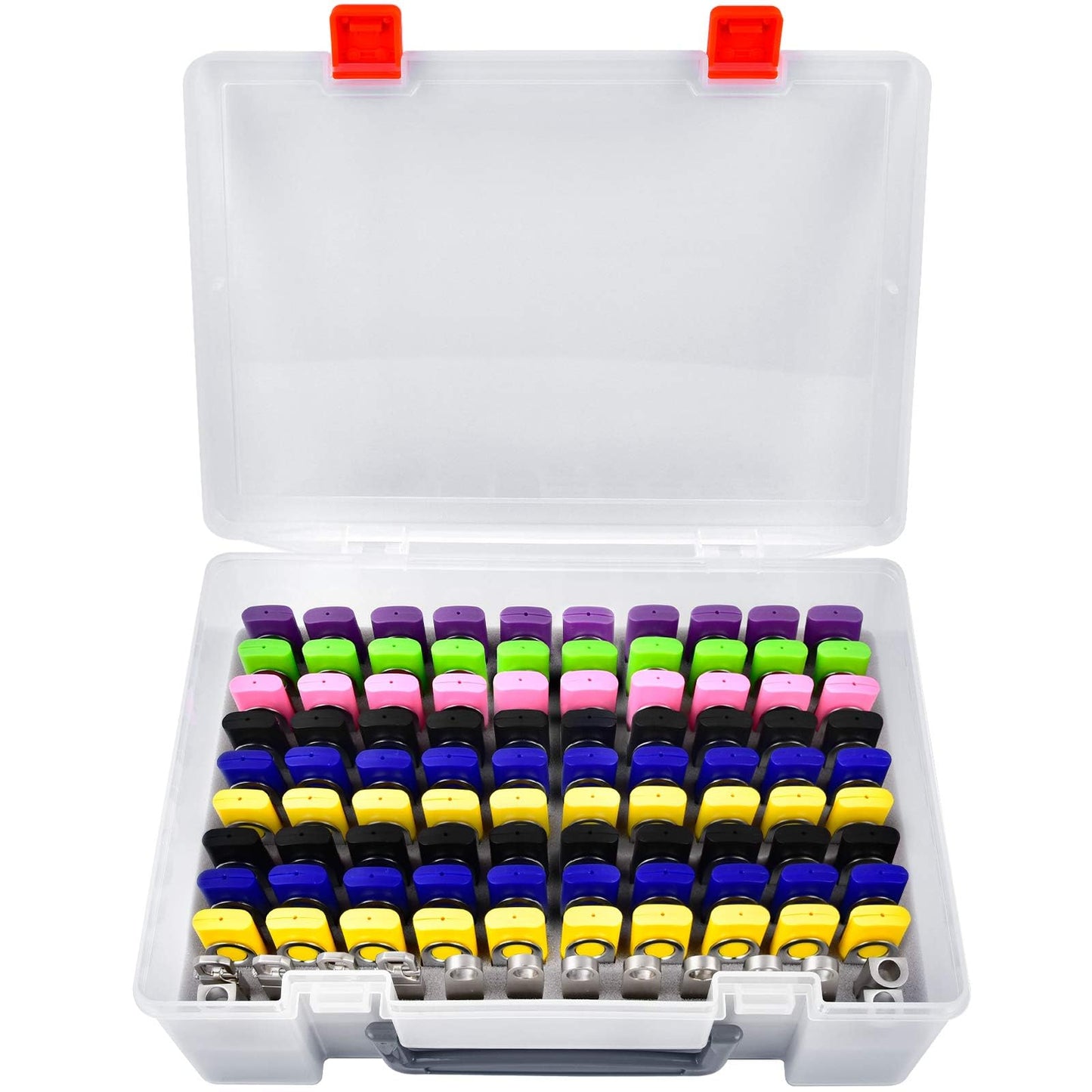 FULLCASE Flash Drive Case USB Memory Stick SD Card Storage Organizer- Holds 104pcs Thumb Drive Electronic Accessories Holder for Sandisk/for