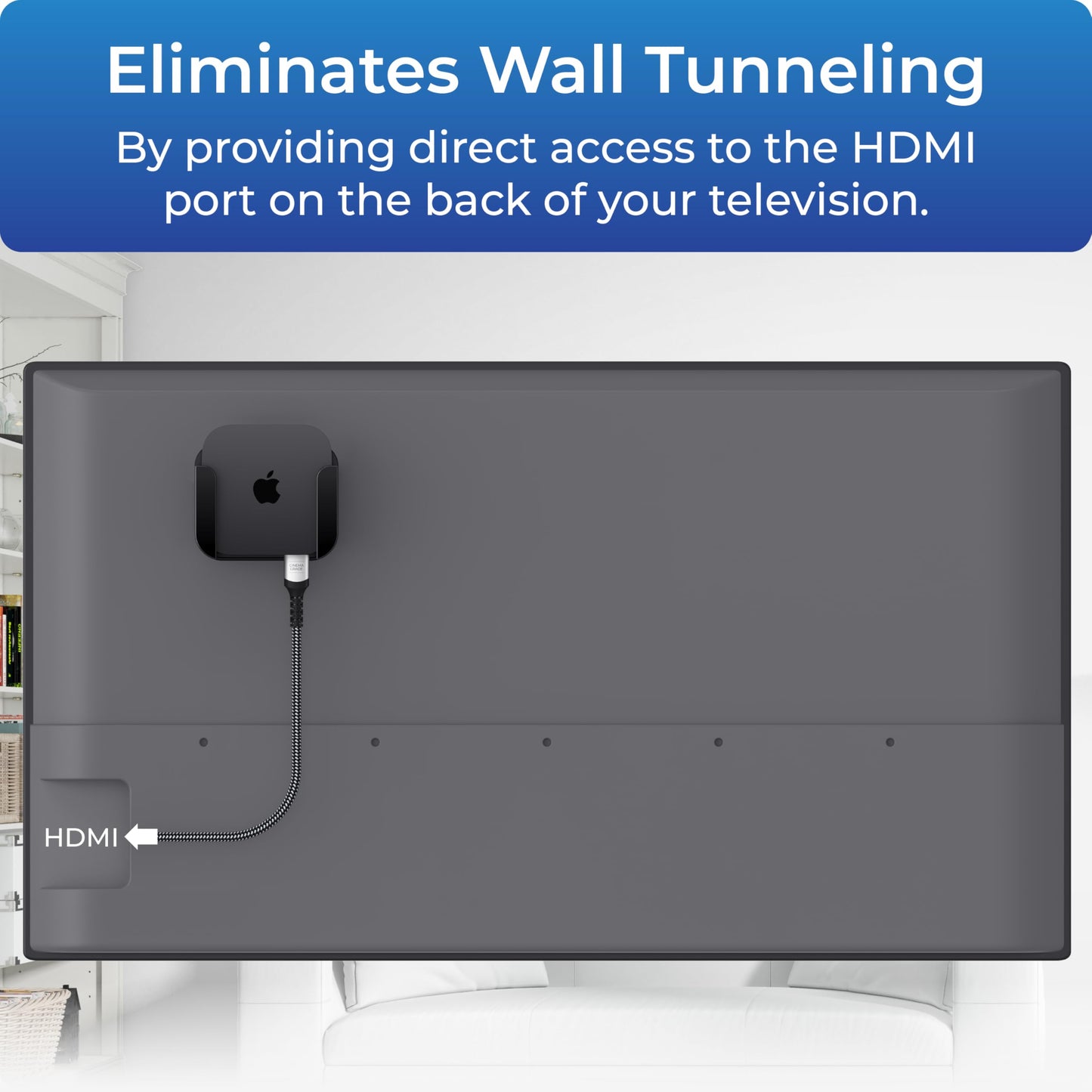 ReliaMount Basic Mount for Apple TV - Compatible with All Apple TV Generations (Including All 4K Models)