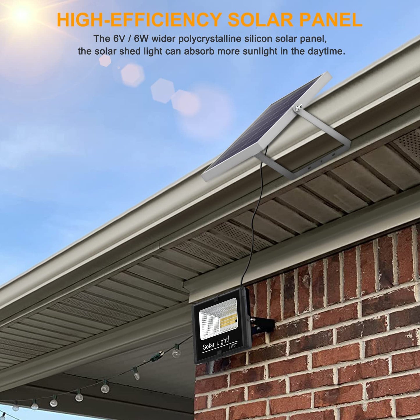 kakalights Solar Flood Light Outdoor Remote 6000K Bright White Floodlights Ip65 Waterproof Solar Power Security Light Auto On/Off Dusk to Dawnl
