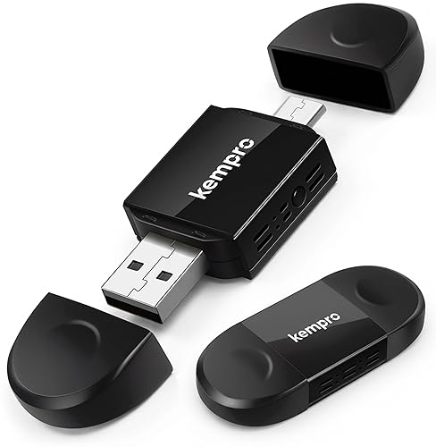 Kempro Wireless CarPlay & Android Auto Adapter, 2026 Upgraded Chipset, 2-in-1 Plug & Play Dongle, Wired to Wireless Converter, USB-A/USB-C, Auto