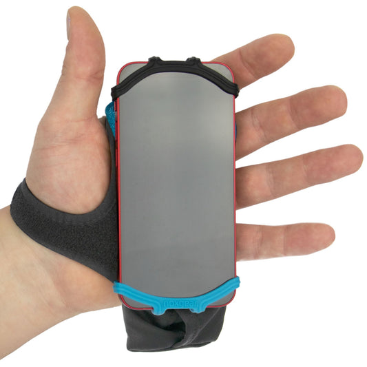 Noxgear Hand Held Phone Holder - Handheld Grip Phone Holder with Key Fob & Card Slot for Running, Jogging & Working Out - Compatible with All Phones