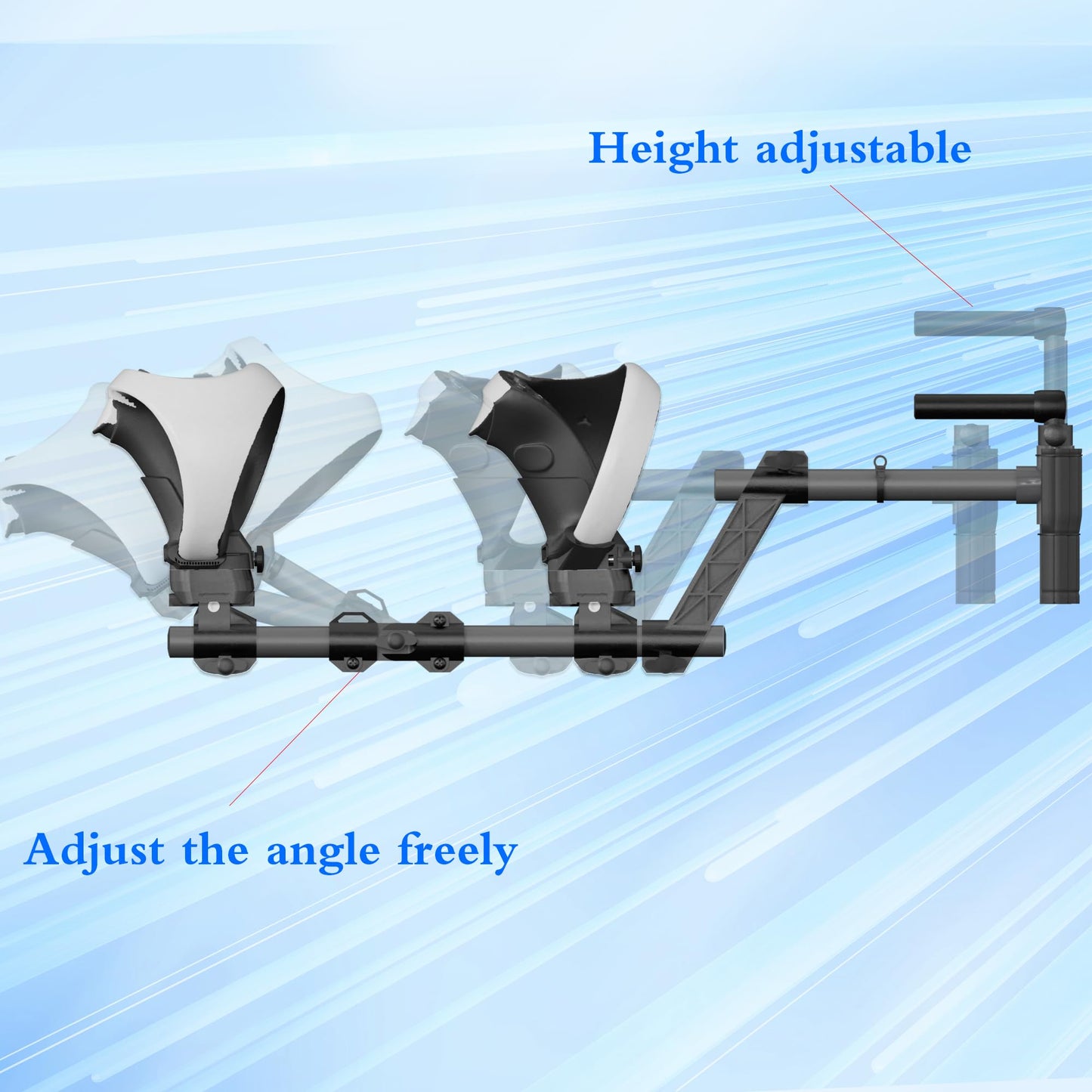 Hounyoln VR Gunstock for PlayStationVR2, for PSVR2 Controller Grips for Enhance Stability and Control Magnetic Controller VR Game Simplified Version