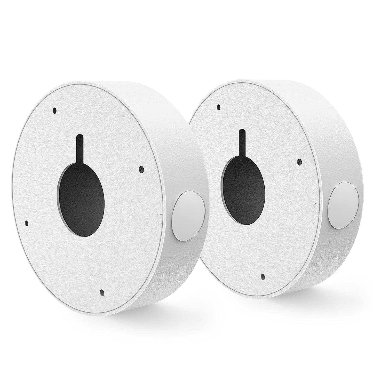 ENS Custom Drilling Junction Box for Security Cameras - Aluminum Enclosure - Dome/Turret/Bullet/Fisheye Cameras Base, 2 Side and 1 Bottom 3/4" Holes