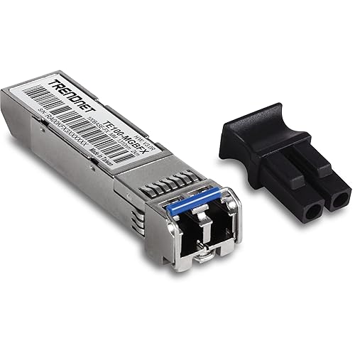 TRENDnet SFP to RJ45 100Base-FX Multi-Mode LC Module, TE100-MGBFX, Compatible with Mini-GBIC, Supports 1310 nm, Up to 155 Mbps, Hot-Pluggable, Up to 2