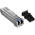 TRENDnet SFP to RJ45 100Base-FX Multi-Mode LC Module, TE100-MGBFX, Compatible with Mini-GBIC, Supports 1310 nm, Up to 155 Mbps, Hot-Pluggable, Up to 2