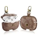 for AirPods Pro 3 Case, Leather Cute Full Body Shockproof Protective Cover for AirPods Pro 3nd Generation Case for Women Men, Drop Protection (C)