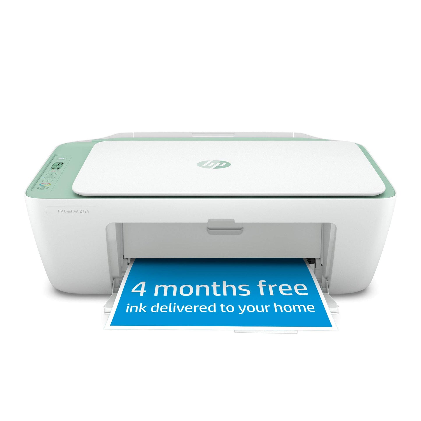HP DeskJet 2724 Wireless All-in-One Printer, Mobile Print, Scan & Copy, Includes 4 Months of Ink Delivered, Compatible with Alexa (7HC64A)