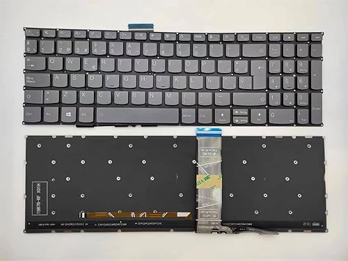 Laptop Replacement Spanish Layout Keyboard for Lenovo Ideapad Yoga 7-15ITL5 Yoga Creator 7-15IMH05 82DS,Yoga 7-16ARP8 16IAH7 16IAP7 16IRL8, Yoga Slim