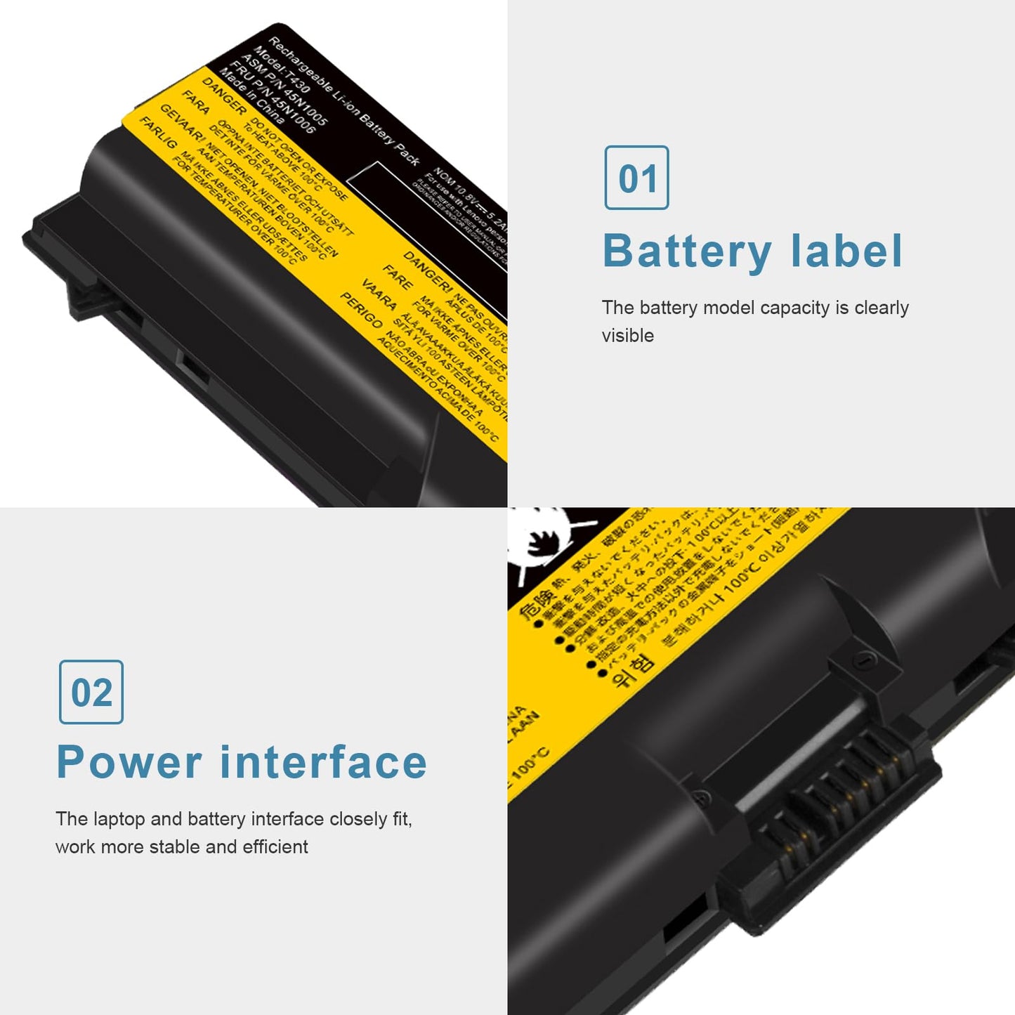 Fancy Buying 70+ 57Wh Laptop Battery for Lenovo IBM Thinkpad T430 T430i T530 T530i W530 W530i L430 L530 SL430 SL530 45N1007 45N1006 (0a36303 70+)