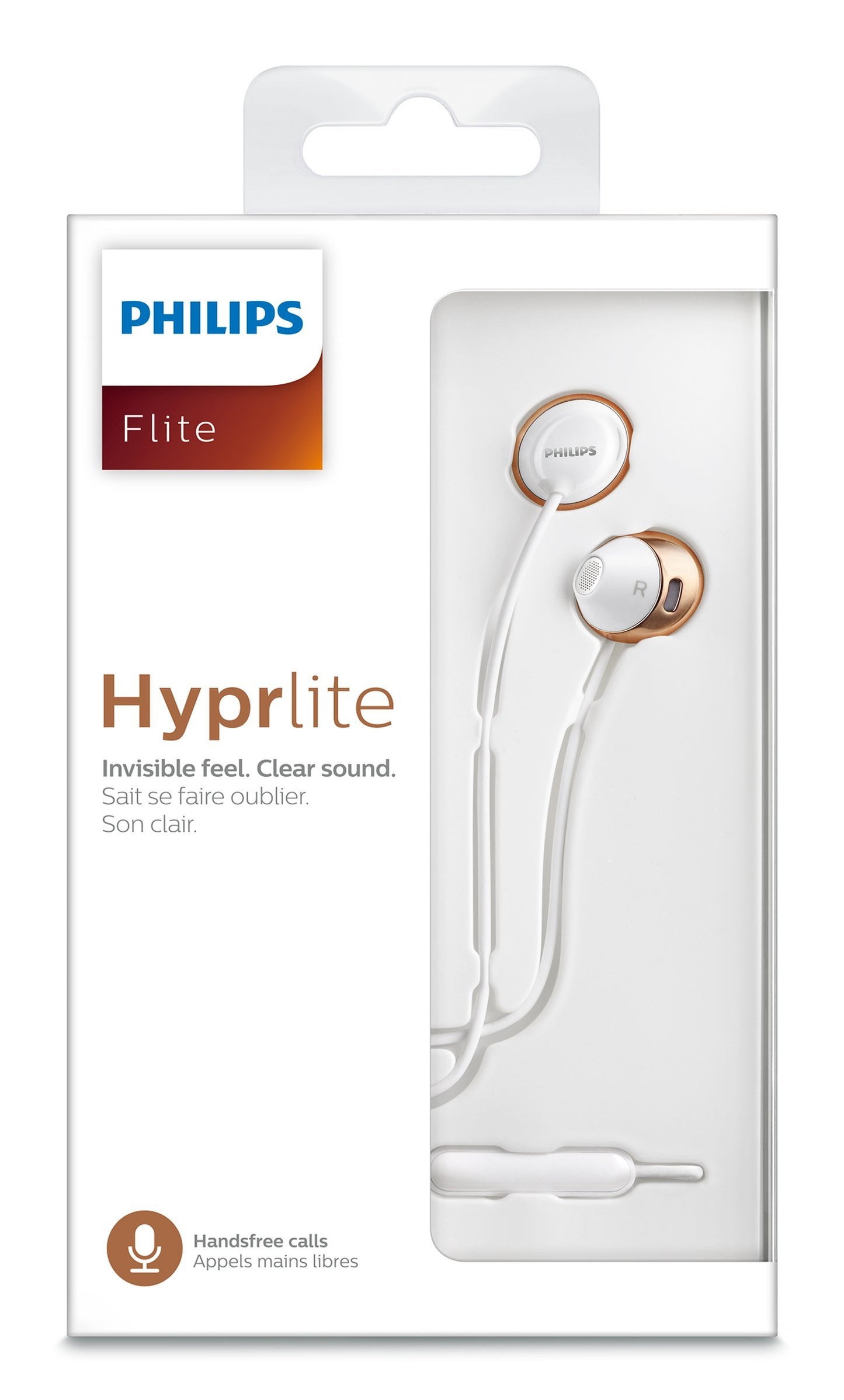 Philips Flite Hyprlite in Ear Headphone with Mic - White (SHE4205WT/27)