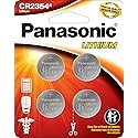 Panasonic CR2354 3.0 Volt Long Lasting Lithium Coin Cell Batteries in Child Resistant, Standards Based Packaging, 4-Battery Pack