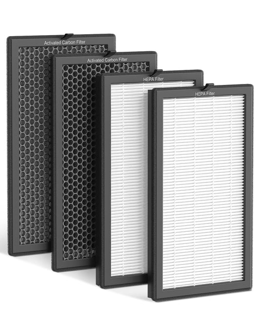 AP400 Official Replacement Filter Set, 4-Pack with HEPA & Carbon Filters