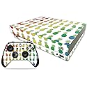 MightySkins Skin Compatible with Microsoft Xbox One X - Rainbow Pineapples | Protective, Durable, and Unique Vinyl Decal wrap Cover | Easy to Apply