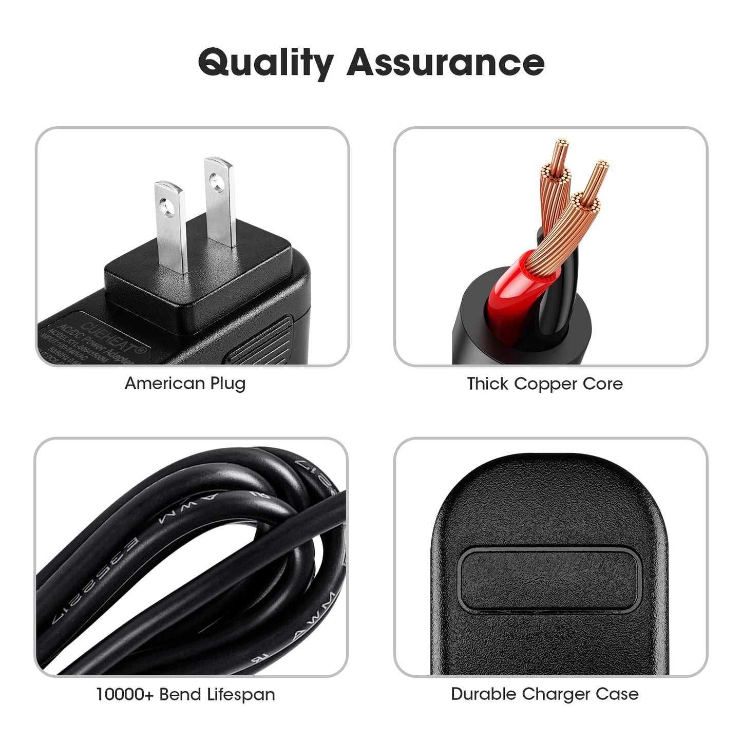 8.4V 1.5A DC Power Adapter - AC 100-240V 50/60Hz to DC 8.4V 1.5A Power Adapter, with 57 Inches Charging Cable, for 2200mAh/3000mAh Li-ion Battery (US…