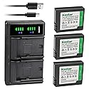 Kastar 3-Pack NP-FF50 Battery and LTD2 USB Charger Compatible with Sony DCR-PC106, DCR-PC106E, DCR-PC107, DCR-PC107E, DCR-IP1, DCR-IP1E, DCR-IP1K
