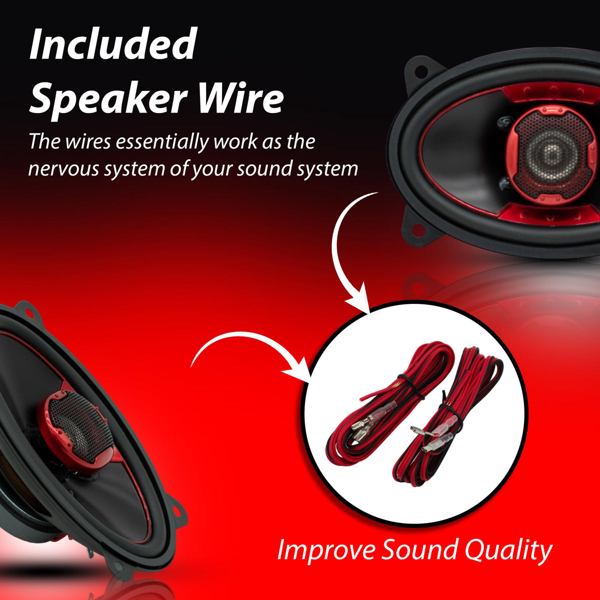 MB Quart XK2-146 4x6-Inch 180 Watt 2-Way Coaxial Speaker System Car Audio
