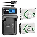 Kastar Battery (X2) & LCD Slim USB Charger Replacement for Sony NP-BX1 Cyber-Shot DSC-HX50V HX300 RX1 RX1R RX100 RX100 II RX100M II RX100 III RX100M3