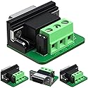 innomaker CAN DB9 120ohm Selectable Terminal, CAN DB9 Female to 3 pins Terminal (4 Pack)