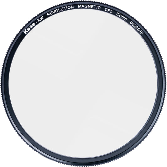 Kase KW Revolution Plus Magnetic CPL Shockproof Tempered Optical Glass Filter w Silver Ring (82mm)