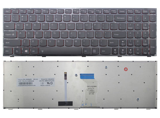 New Replacement for Lenovo Ideapad Y500 Y510 Y500S Y510P US English Keyboard Backlit 25205517 25205438 25205474