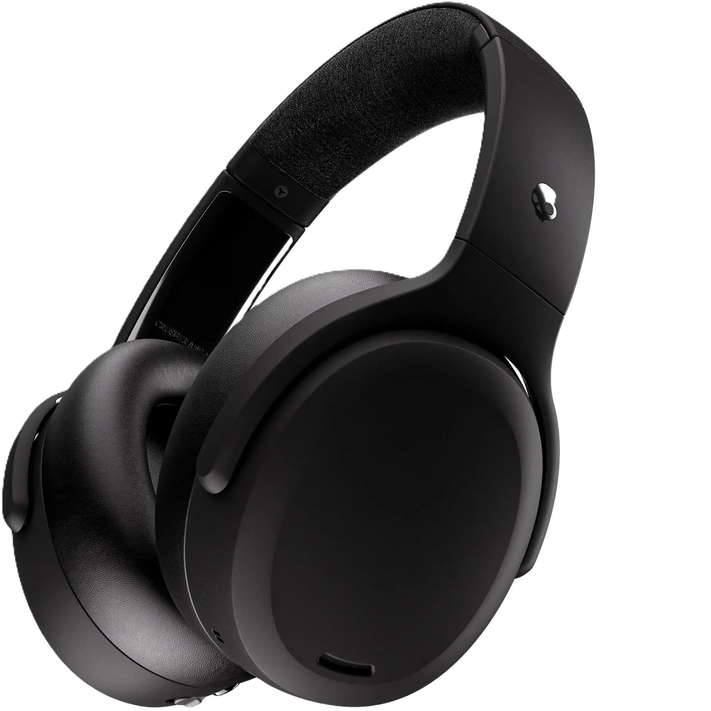 Skullcandy Crusher ANC 2 Sensory Bass Headphones with Active Noise Canceling, Protective Carrying Case and Charging Cable Bundle - True Black