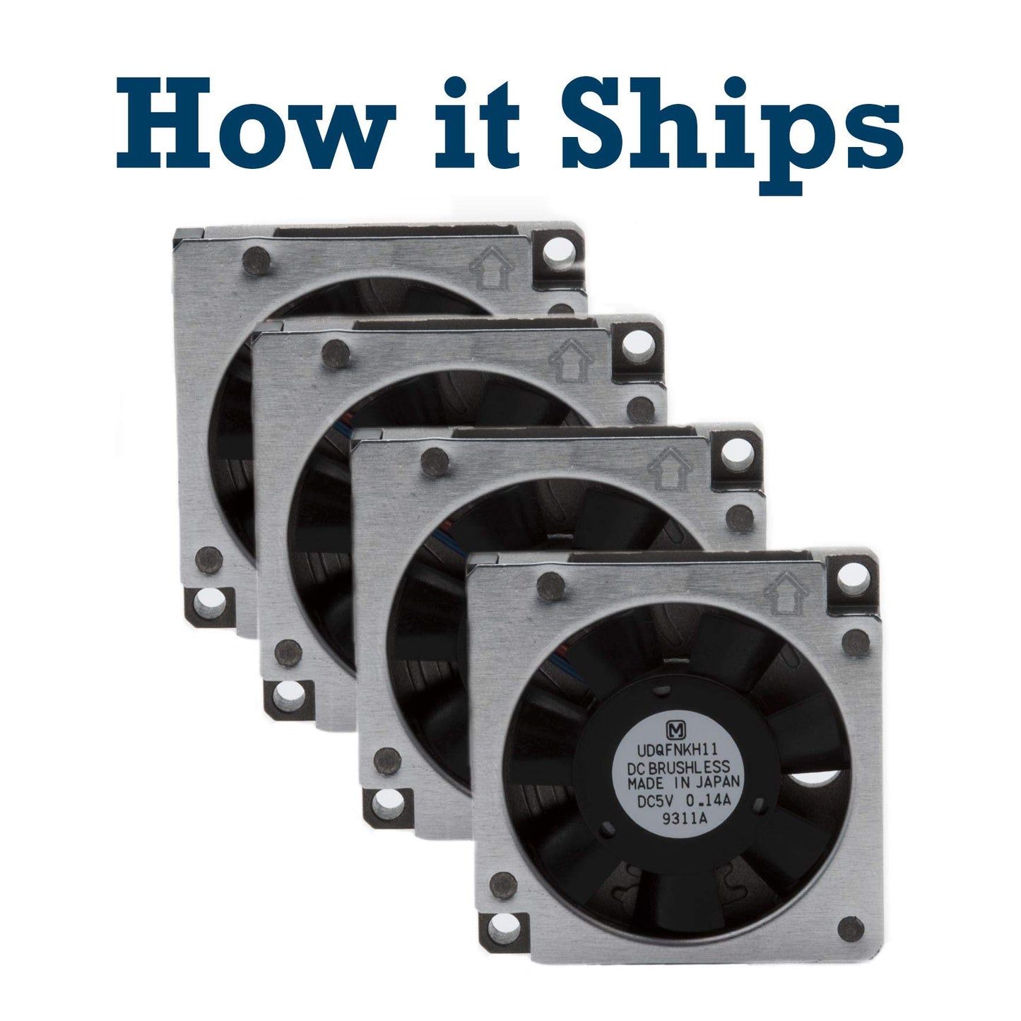 5V 0.14A 35mm x 7mm High Performance Square Cooling Fan (4)