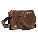 MegaGear "Ever Ready" Protective Leather Camera Case, Bag for Panasonic LUMIX LX100, DMC-LX100 Camera (Dark Brown)