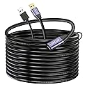 LDKCOK USB 2.0 Type A Male to A Female Active Repeater Extension Cable 30ft, High Speed 480 Mbps