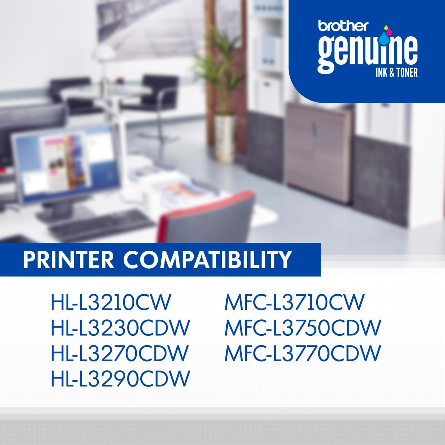 Brother Genuine TN223BK, Standard Yield Toner Cartridge, Replacement Black Toner, Page Yield Up to 1,400 Pages, TN223, Amazon Dash Replenishment