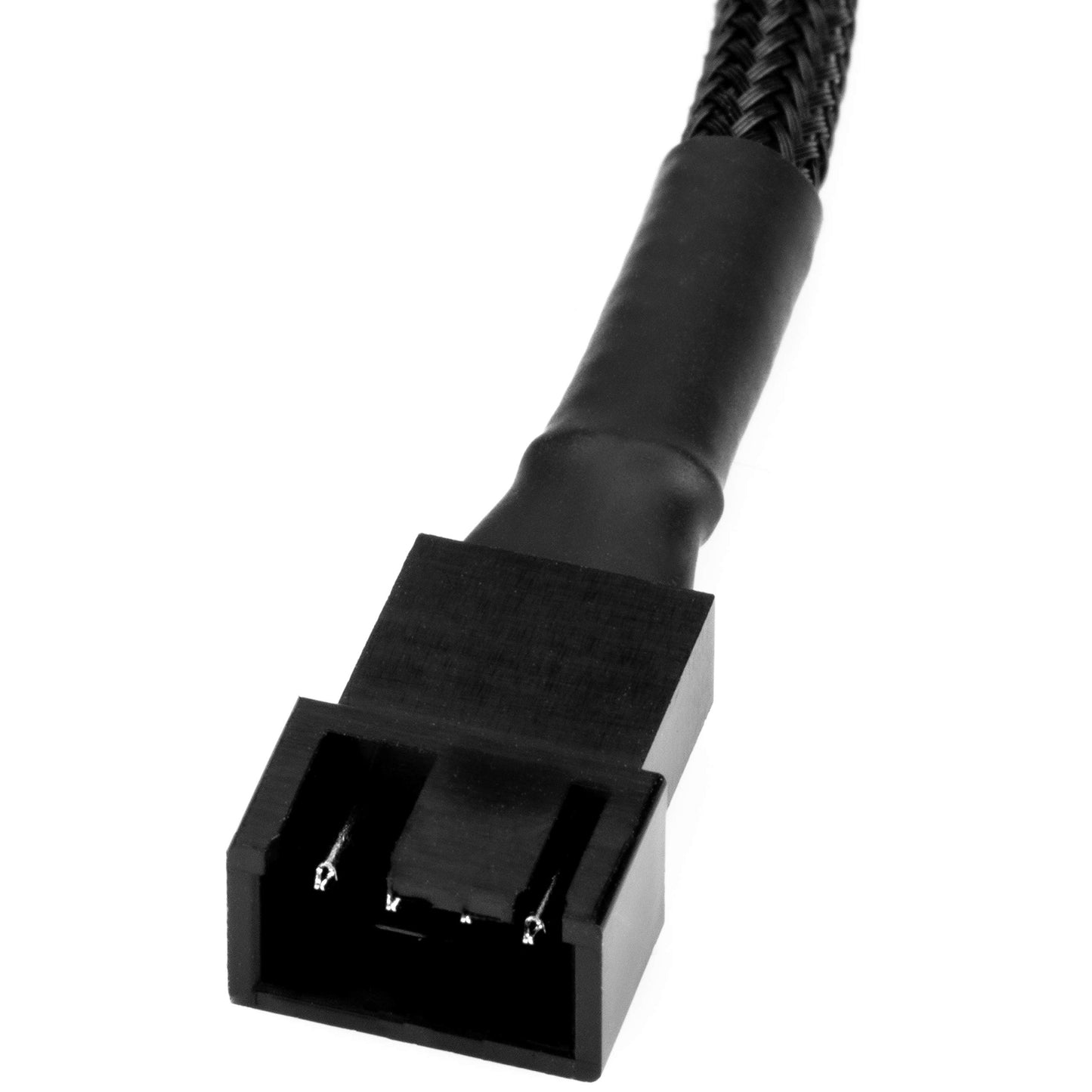 CRJ 4-Pin PWM PC Fan Adapter Cable for Dell Motherboards - 6-inch (15cm), Black Sleeved - Connect Standard PWM Computer Fans to Dell Latching 4-Pin