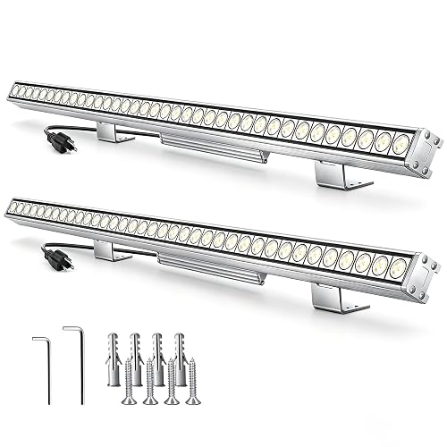 nanzgecc 72W Outdoor Led Wall Washer Lights Bar, 40 Inches 5000K Daylight White Aluminium Wall Washer Light, 120V Waterproof IP67 Outdoor LED Light