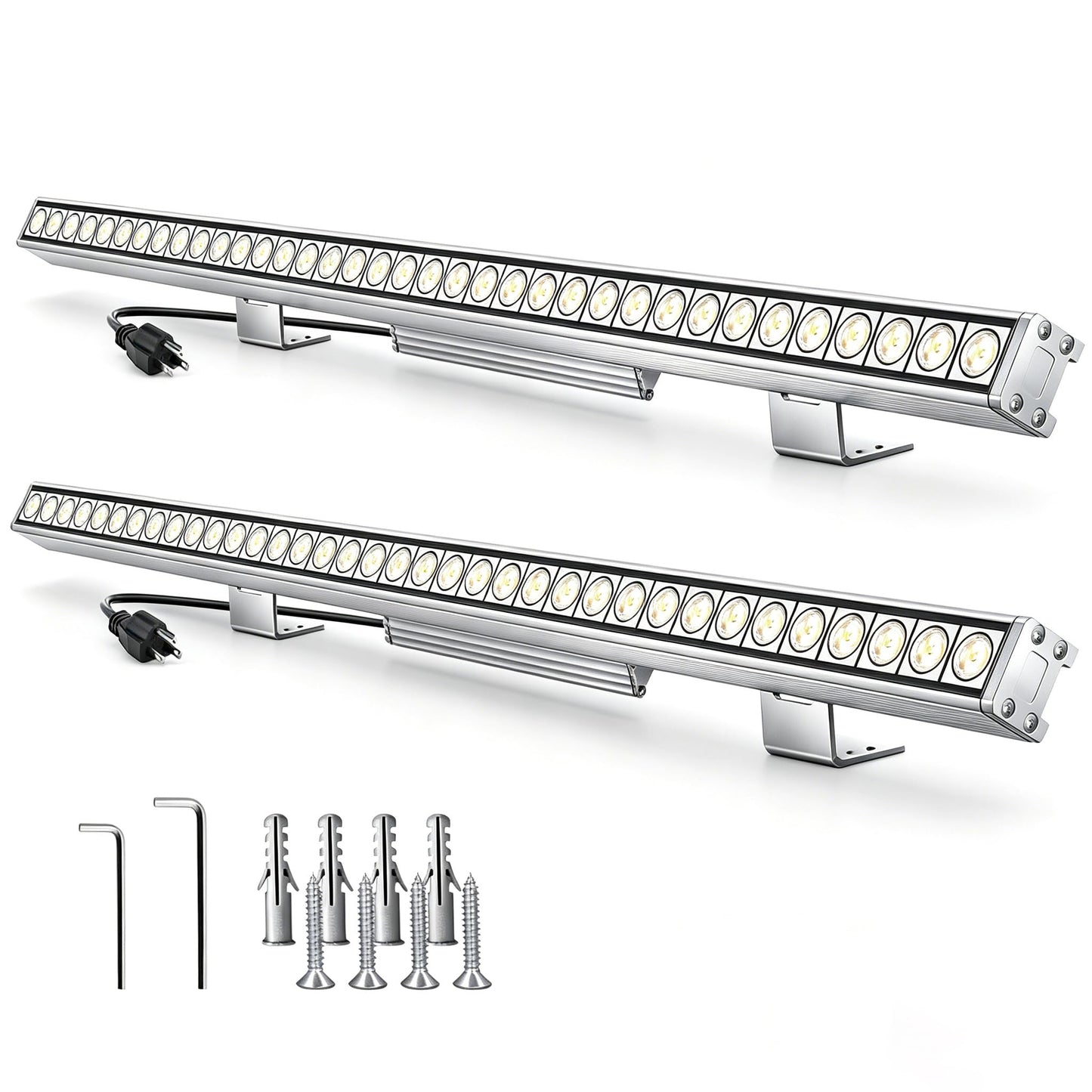 nanzgecc 72W Outdoor Led Wall Washer Lights Bar, 40 Inches 5000K Daylight White Aluminium Wall Washer Light, 120V Waterproof IP67 Outdoor LED Light